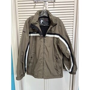 ZeroXposur Ski/Snow Jacket Men's Size M Hood Pockets Zip Fleece Lined EUC Sport